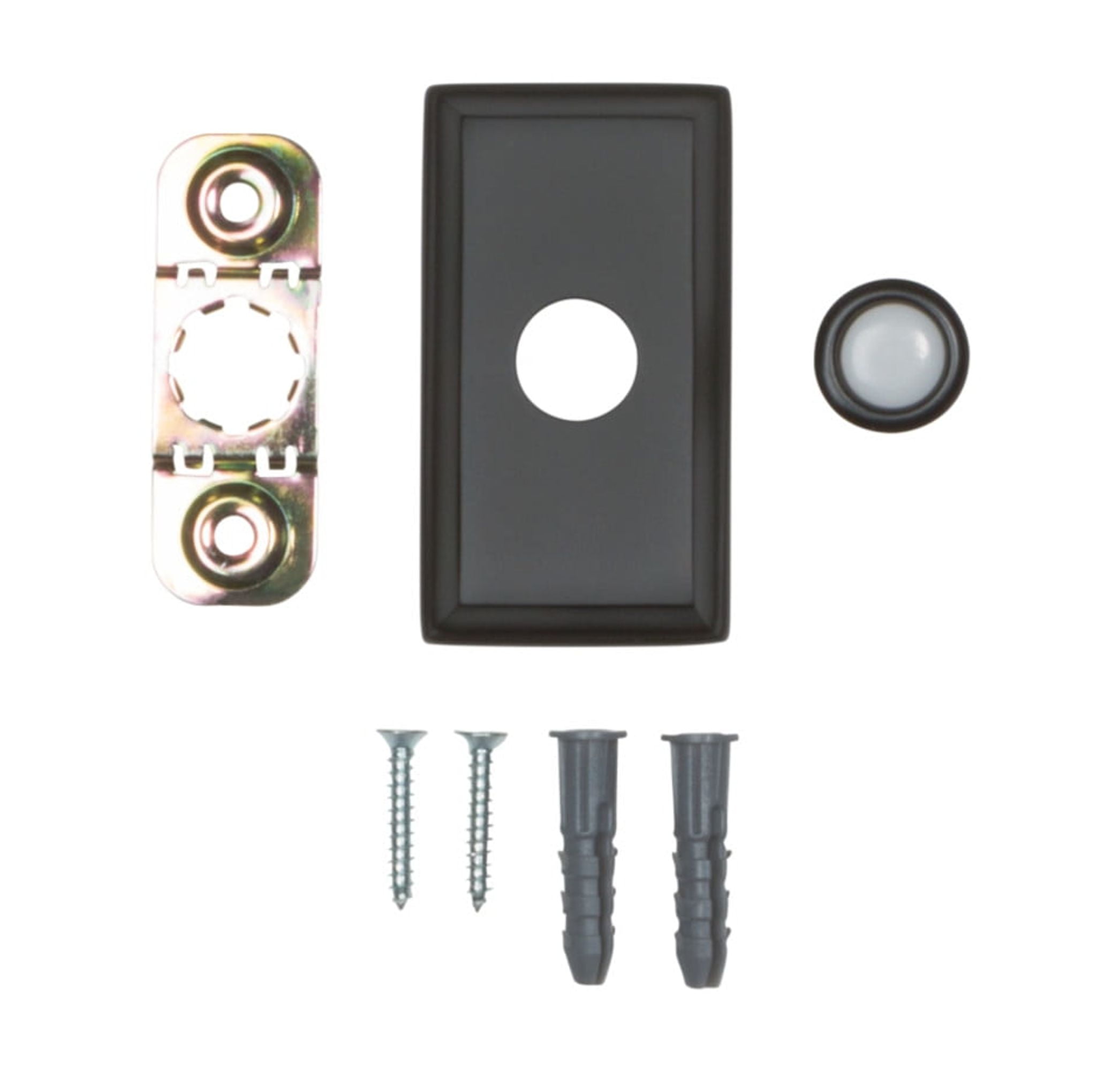 Baldwin 4860402 3" X 1-1/2" Illuminated Rectangular Door Bell From The Estate Collection -