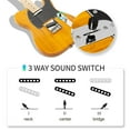 thumbnail image 5 of Glarry GTL Adult 6 Steel String Electric Guitar,Yellow, 5 of 6