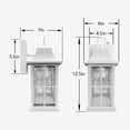 thumbnail image 4 of Maxax 2-Pack White Outdoor Wall Lights, Waterproof Dusk-to-Dawn Exterior Wall Lanterns with Ripple Glass for Porch, Garage, Entryway, Patio, 4 of 7
