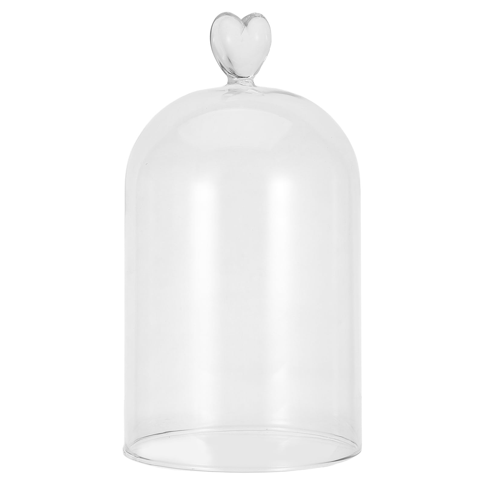 HEALEEP Preserved Flower Glass Dome with Clear Dustproof Cover for Living Room and Bedroom Decor