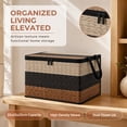 thumbnail image 6 of Storage Box with Lid and Handles for Organizing Clothing, Toys and Household Items, 6 of 8