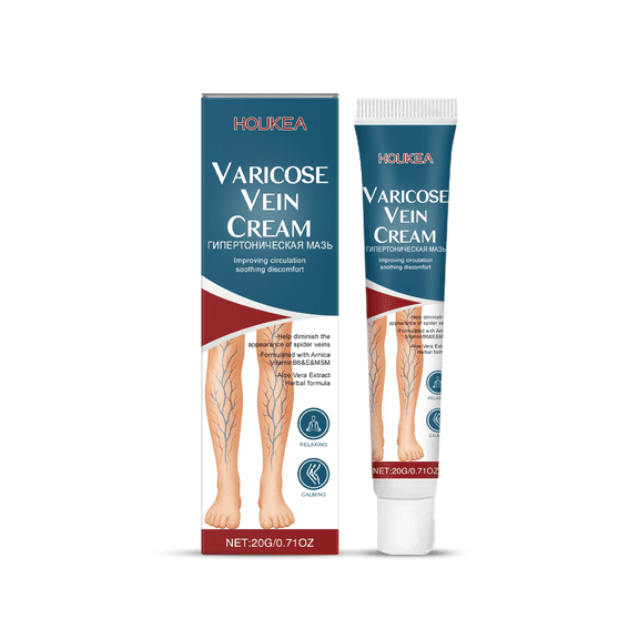 Houkea Leg Care Cream - Nourishing Relief for Varicose Veins, Moisturizes & Comforts Sensitive Skin