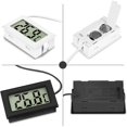 thumbnail image 3 of Mini Digital LCD Thermometer Temperature with Temperature Probe Sensor Tester for Refrigerator Freezers Aquarium (2X Black 2X White), 3 of 5