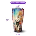 thumbnail image 5 of Hello 2025 Havanese Celebrates Happy New Year Firework Balloon 30oz Stainless Steel Tumbler Insulated Cup with Lid Havanese Dog Lover Gifts Idea - 02024, 5 of 5