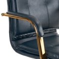 thumbnail image 3 of MOJAY PU Leather Ergonomic Executive Office Chair, Swivel Desk Chair with Padded Armrest,   DarkBlue, 3 of 8