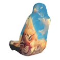 thumbnail image 2 of Balery Cloud Sleeping Cat Pattern Car Seat Cover - Soft & Breathable Front Premium Covers with Non-Slip Protector Fits Most Automotive, Vans, SUVs, Trucks - 1 Unit, 2 of 5