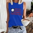 thumbnail image 2 of Seductiva Cami Tank Tops for Women Ladies Spring/Summer Round Neck Baseball Letter Print Be Your Owomenn Sunshine Sleeveless Tank Top Sleeveless Basic Cami Top Shirt Women Shirts Summer, 2 of 4