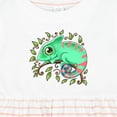 thumbnail image 4 of Inktastic Tiny, Cute Chameleon Girls Baby Dress, 4 of 5