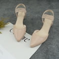 thumbnail image 3 of JENN ARDOR Women's Kitten Heels Slingback Pumps Elastic Ankle Strap Sandals Closed Pointed Toe Dress Shoes, 3 of 5