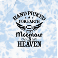 thumbnail image 4 of Inktastic Handpicked for Earth by My Meemaw in Heaven with Angel Wings Boys or Girls Baby Bodysuit, 4 of 5