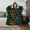 thumbnail image 3 of Gaming Wearable Blanket Modern Sweatshirt for Boys, Colorful Gamepad Blanket Hoodie with Sherpa, 3 of 3