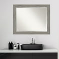thumbnail image 3 of Amanti Art Beveled Wood Bathroom Wall Mirror - Regis Barnwood Grey Frame - Regis Barnwood Grey Outer Size: 33 x 27 in, 3 of 5