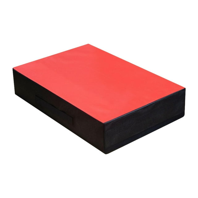 Almencla Weightlifting Crash Drop Pad Floor Protection Nonslip Portable Deadlift Weight Cushion for Club Exercise Barbell Gym Training Red