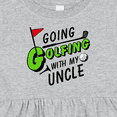 thumbnail image 4 of Inktastic Going Golfing with My Uncle Kids Golf Girls Baby Dress, 4 of 5