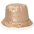 thumbnail image 3 of CoCopeaunts Metal Leather Wave Men Bucket Hat Plush Thickened Winter Keep Warm Basin Hat Reversible Fisherman Hat for Women, 3 of 8