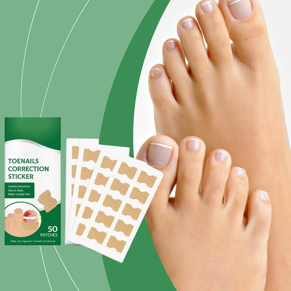 Ingrown Toenail Correction Patches,Relieve Discomfort Ingrown Nails And Enhance Beauty Nail Care Patches Not easy to fall off, quick repair Ingrown Nail Treatment Tool, toenail