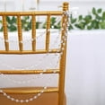 thumbnail image 2 of Balsa Circle 16 in Clear Pre-Tied Faux Pearl Garland Chiavari Chair Back Sash Beaded String Party Decorations, 2 of 8
