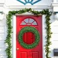 thumbnail image 3 of Costway 48'' Pre-lit Cordless Artificial Christmas Wreath 714 Tips w/ 200 LED Light&Timer, 3 of 9