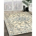 thumbnail image 2 of Ahgly Company Indoor Rectangle Traditional Vanilla Gold Medallion Area Rugs, 2' x 3', 2 of 6