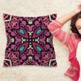 thumbnail image 3 of Funda de almohada de color morado oscuro, decoración del hogar moderna y colorida, comodidad bohemia, 3 of 8