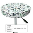 thumbnail image 4 of Fotbe Modern Industry Stool Covers Round,Waterproof Round Bar Stool Covers Bar Chair Covers Washable Stool Cushion Slipcover for 12-14 Inch Chair-12 inch, 4 of 7