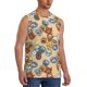 thumbnail image 2 of Fotbe Camp Badge Men's Camiseta sin Mangas Estampada para Hombres, Playera Casual para Gimnasio, Entrenamiento, Playa-Medium, 2 of 7