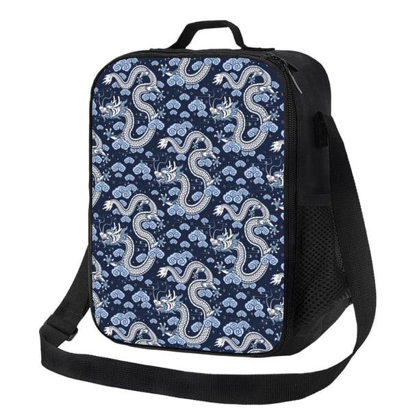 Fotbe Dragon Lonchera Bolsa de Almuerzo para Hombres y Mujeres, Lonchera de Gran Capacidad, Bolsa de Almuerzo Reutilizable, Bolsa Térmica Aislante