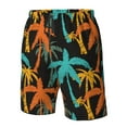thumbnail image 6 of Uemuo Palm Trees Pattern Men's Swim Trunks Hawaiian Beach Bathing Suit Swimsuits Beach Quick-Dry Shorts with Pockets-XX-Large, 6 of 9