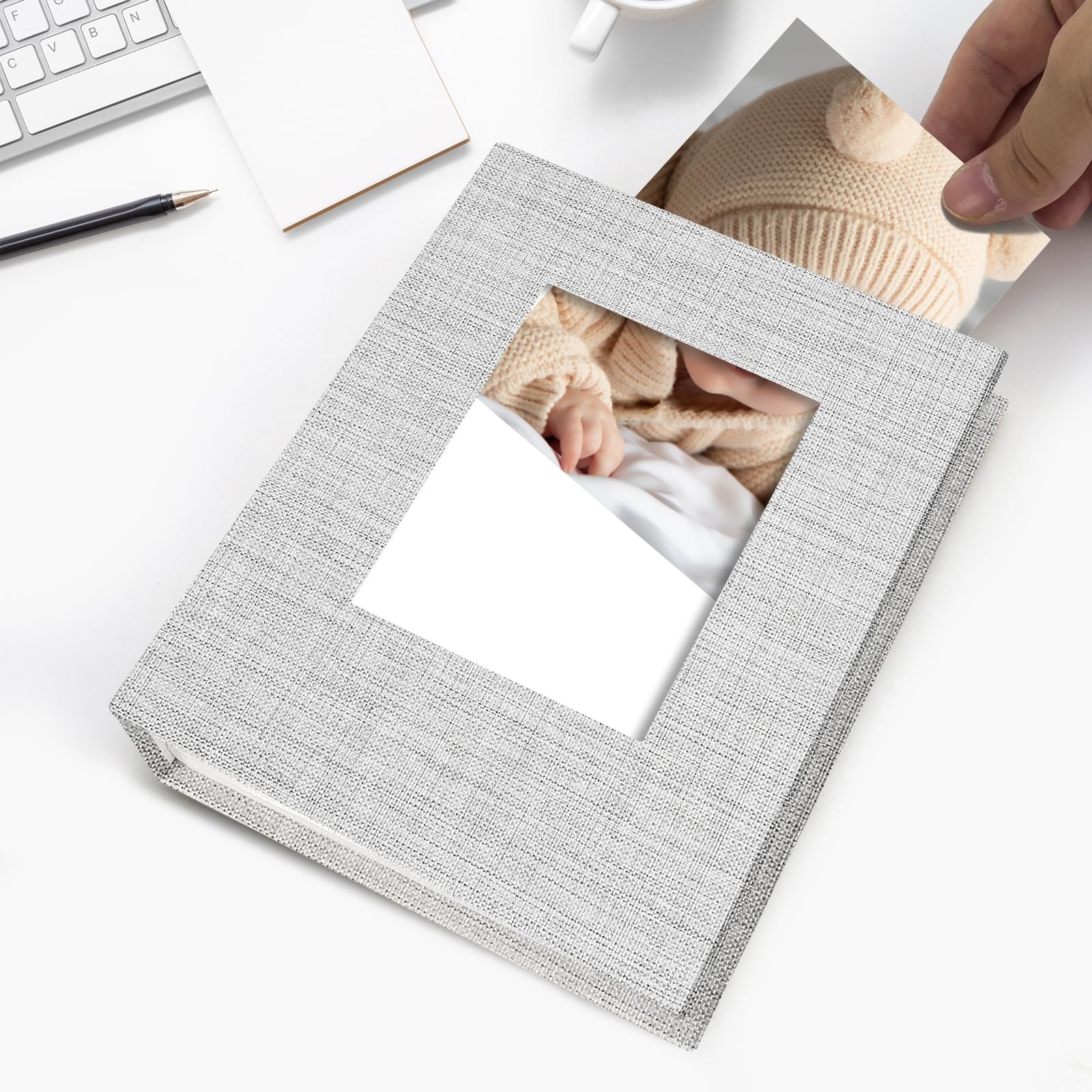 Home Collection 4x6 Mini Slip-In Photo Album - Holds 80 Photos, 16 X 12cm