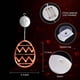thumbnail image 3 of Luces de decoración de ventanas de Pascua | Linterna de ventosa de huevo de Pascua brillante | Alimentado por batería | Fácil instalación | Decoración interior festiva | Puerta de vidrio para colgar, 3 of 6