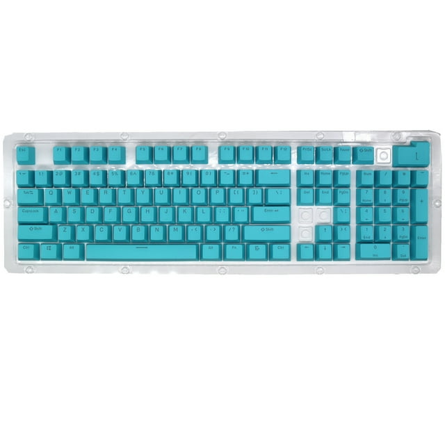 Clavier de Jeu Mécanique, Clavier Mécanique de Jeu Cap 104 Touches Rétroéclairé Coloré Remplacement de Touches de Jeu Clavier Mécanique Clavier de Touches de Jeu, Capuchons de Touches de Clavier Mécanique