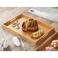 thumbnail image 6 of Fibogollo   Bamboo Set of 2 Serving Tray with Handles,Decorative Trays Platter,Breakfast Tray in Bed,Food Drinks Tray for Eating,Working,Storing(Natural), 6 of 6