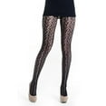thumbnail image 2 of Lady's Fashion Designed Fish Net Full Length Pantyhose, Black-697, 2 of 4