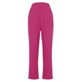 thumbnail image 5 of Audhol Yoga Pants Women Women's Yoga Pants Lightweight Comfort Solid Color Soft Casual Pajamas Leggings Womens Yoga Pants with Pockets Hot Pink M, 5 of 6