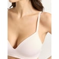 thumbnail image 2 of Joyspun Women's Wireless Seamless Matte Mini Rib Bra, Sizes XS-3XL, 2 of 4