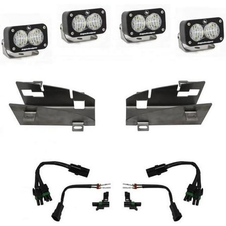 Baja Design 448024 Dual S2 Fog Pocket Kit 19-23 Dodge Ram Rebel/TRX Fits select: 2019-2022 RAM 1500