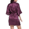 thumbnail image 3 of Lixiuxyad Ladies Long Sleeve Shirt Women's Soft Long Satin Robes Long Silk Robes Full Length Robes Kimonos Bath Robe Dressing Gowns, 3 of 6