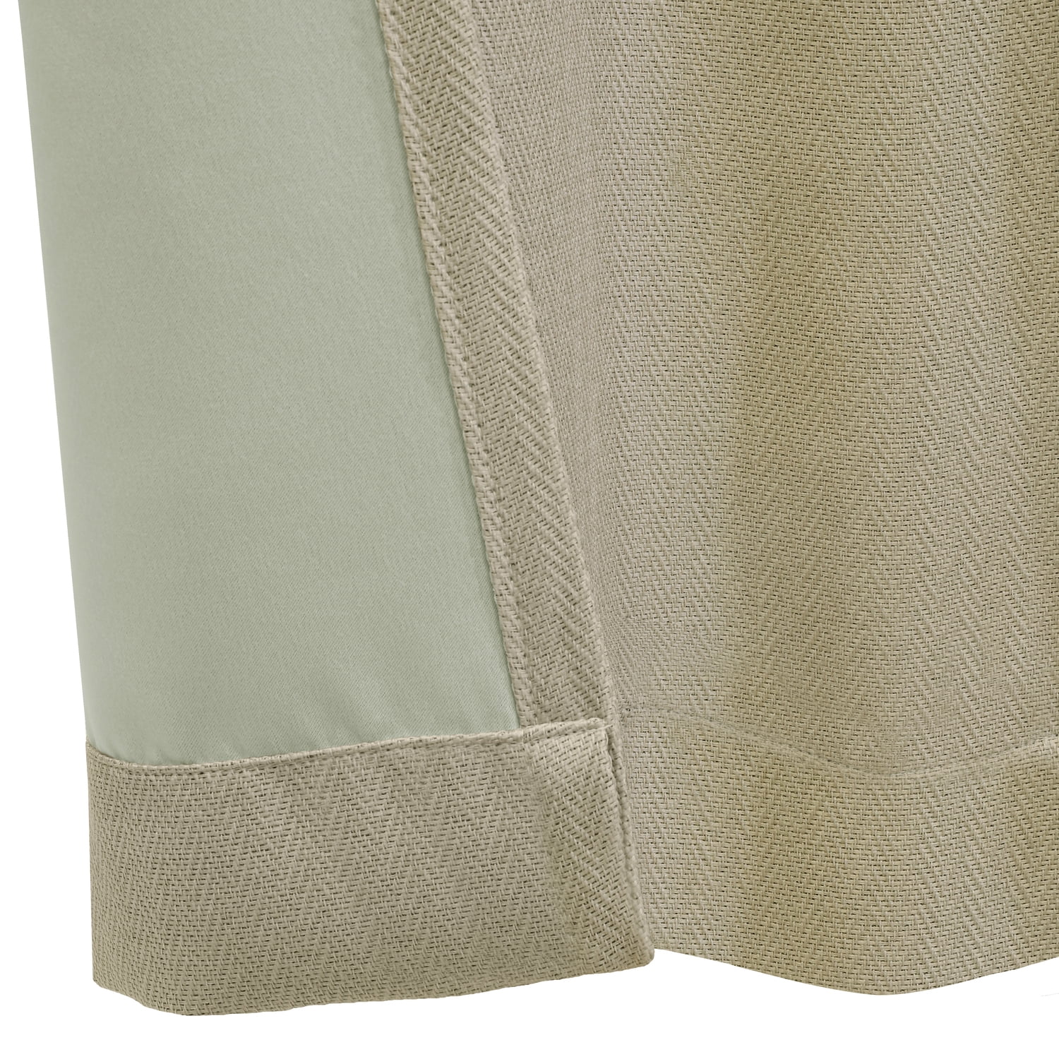 Thermalogic Galati Room Darkening Elegantly Blocking Most Light Dual Header Curtain Panel 52" x 95" Linen