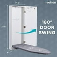 thumbnail image 3 of IVATION Wall-Mounted Ironing Board Cabinet with Right Side Door & Release Lever, 3 of 9