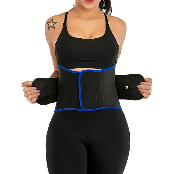 SAYFUT Waist Trainer Belly Wrap for Weight Loss Sport Workout Body Shaper Tummy  Fat Burner Waist Cincher Trimmer Belt 