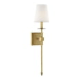 thumbnail image 1 of Savoy House Monroe 5" 1-Light Transitional Metal Sconce in Warm Brass, 1 of 7