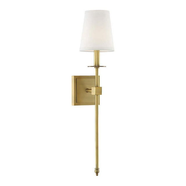 Savoy House Monroe 5" 1-Light Transitional Metal Sconce in Warm Brass
