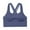 Blue, variant on RYRJJ Padded Sports Bra for Women Solid Criss Cross Back Strappy Yoga Bra Tank Top High Impact Support Fitness Workout Bras(Black,XXL)