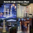 thumbnail image 3 of Yescom Sparkle 3Pack LED Christmas Spiral Light Kit 3/4/6Ft Battery Indoor Outdoor Yard Party Shop Decoration Warm White, 3 of 12