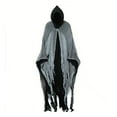 thumbnail image 1 of Guardurnaity Disfraz de Halloween de la Parca para adultos, capa de terror, disfraz de novia, fantasmas, zombi adulto con disfraz universal y Disfraces de disfraces negro grisáceo, 1 of 6