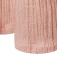 thumbnail image 4 of Beautiful Rose Pink Scallop Gauze Shower Curtain by Drew Barrymore, Cotton, 72" x 72", 4 of 9