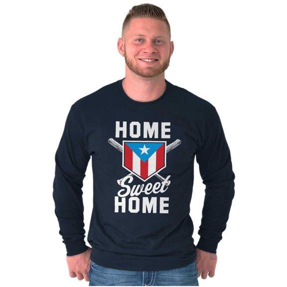 Puerto Rico Baseball State Flag Pride Long Sleeve TShirt Men Women Brisco Brands S