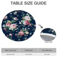 thumbnail image 6 of Pioneer Flower Floral Print Pattern Round Fitted Tablecloth with Elastic Edge,Dining Table Cover Waterproof,Outdoor Round Tablecloth for Camping,Dining,Indoor and Outdoor, 6 of 7