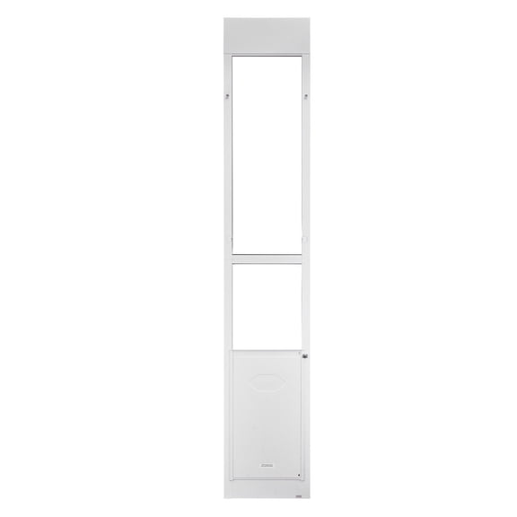 CAFORKP Dog Door for Sliding Glass Door, Adjustable Height 91-96 in