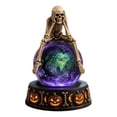 thumbnail image 2 of Clearance Halloween Crystal Ball Decoration, Resin Horror Ball with Ghost Skull Patterns, Spooky Tabletop Decor for Porch Yard Window Party Haunted House, 2 of 5